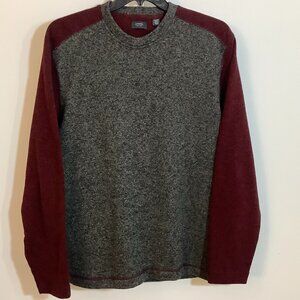 Arrow Sweater/Shirt XL. Burgundy  Gray Pull Over